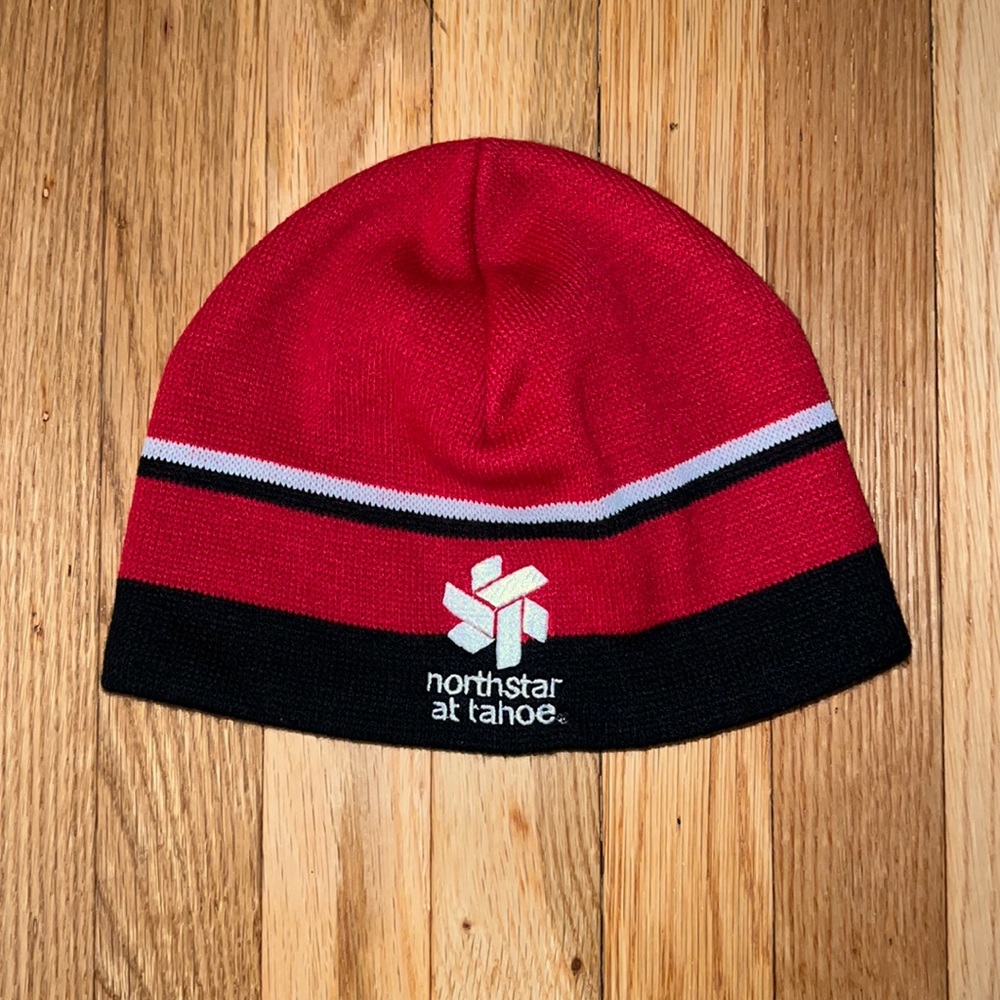 Spyder Red and Black Beanie